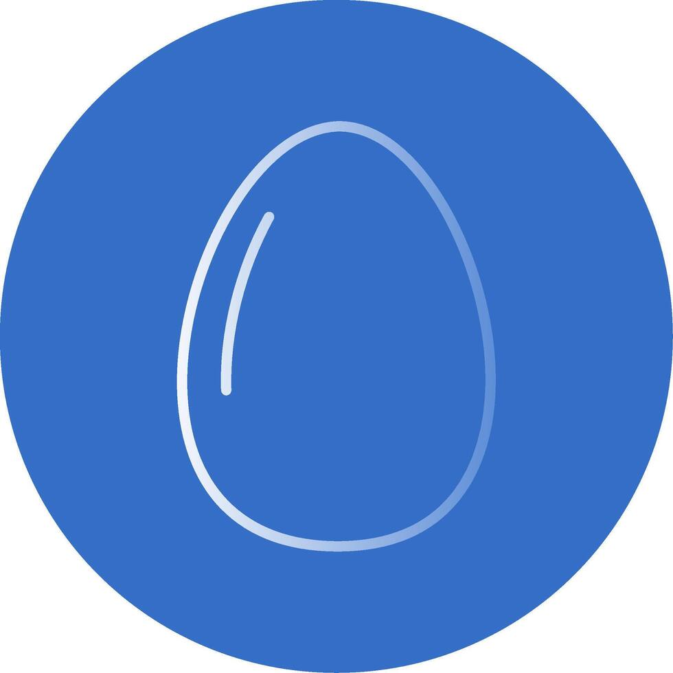 Egg Flat Bubble Icon vector