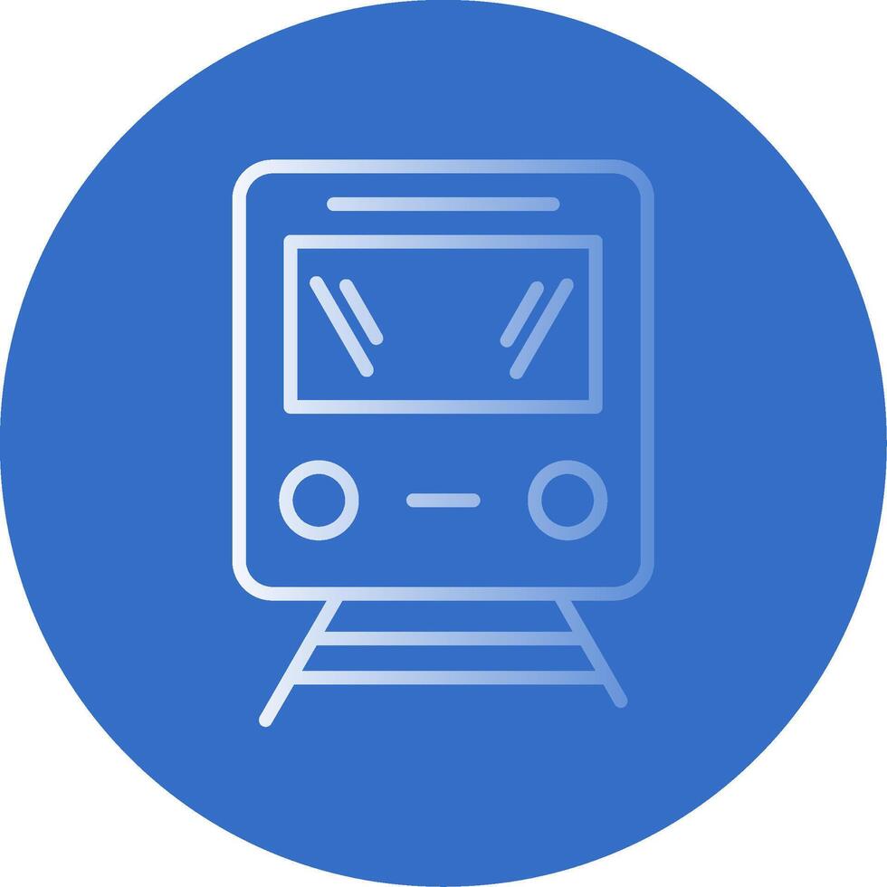 Train Flat Bubble Icon vector