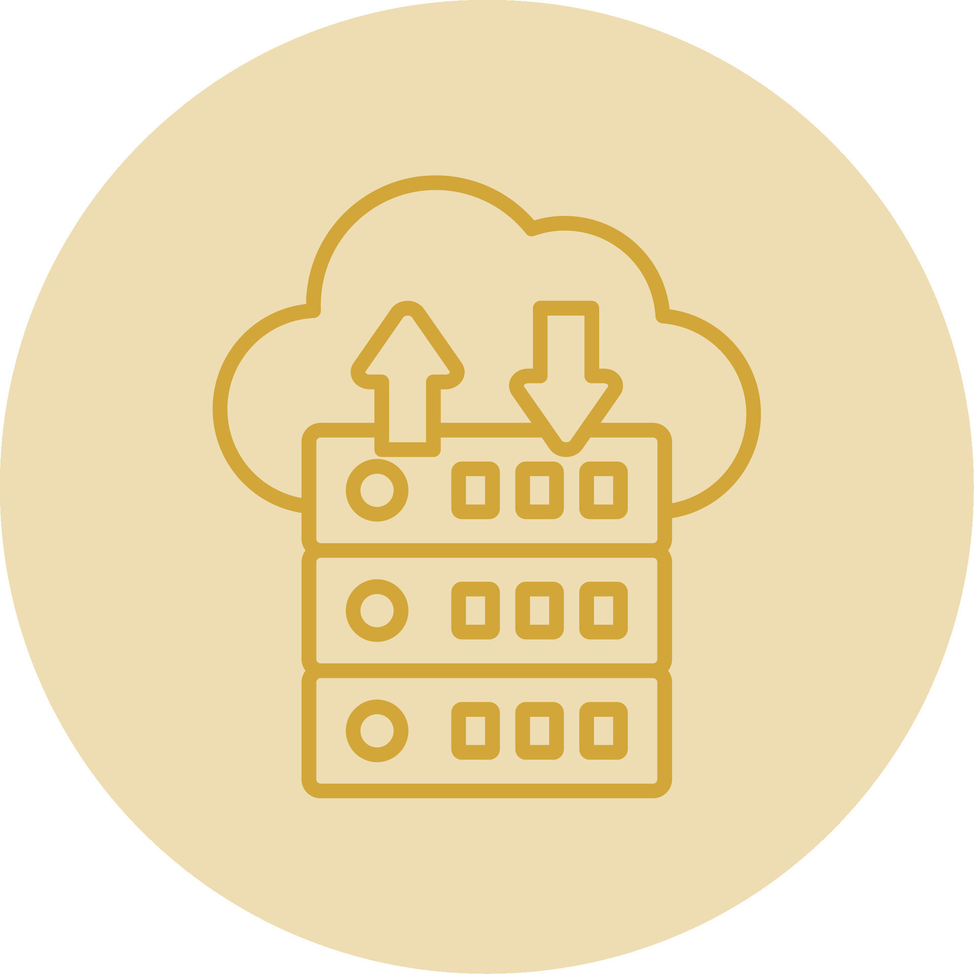Data Flow Line Yellow Circle Icon 44124069 Vector Art at Vecteezy