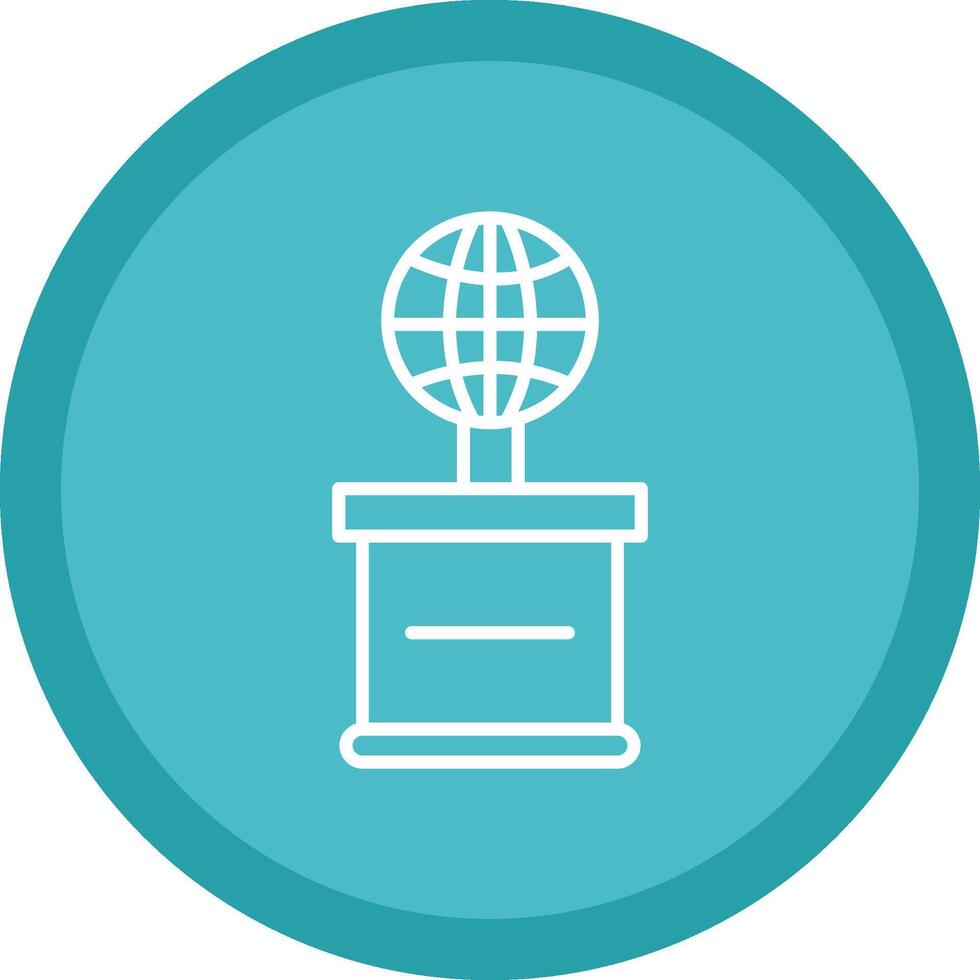 World Line Multi Circle Icon vector