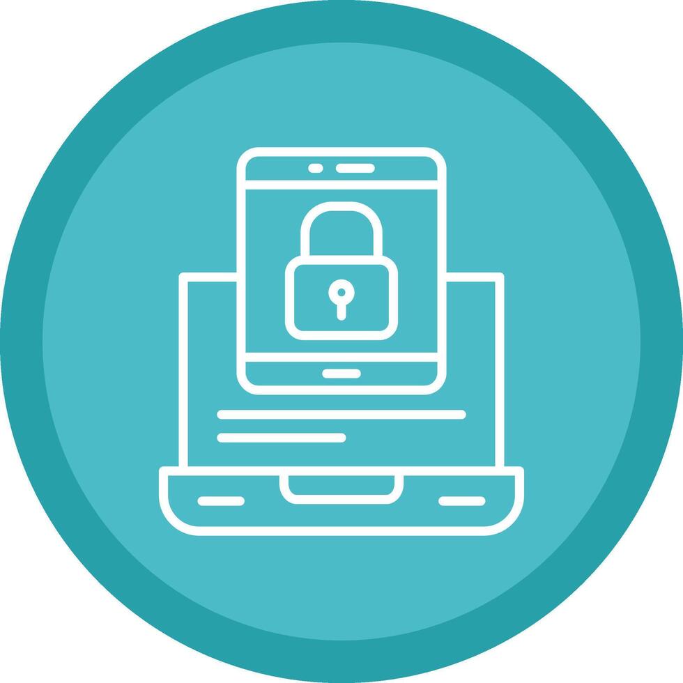 Devices Line Multi Circle Icon vector
