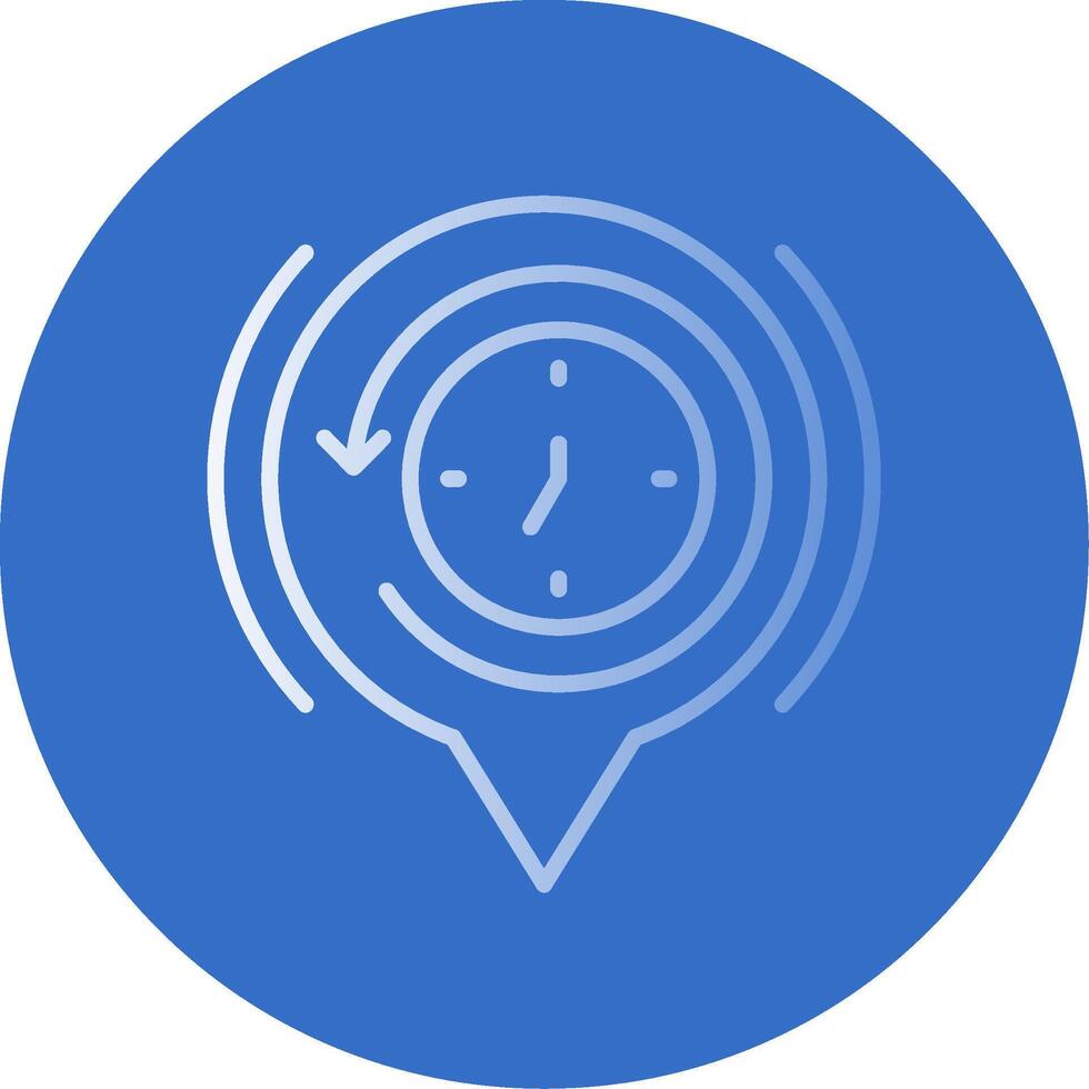 History Flat Bubble Icon vector