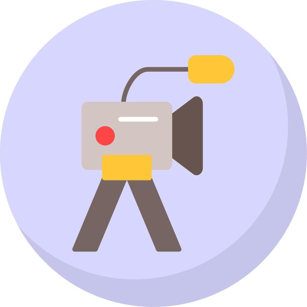 Camera Flat Bubble Icon vector