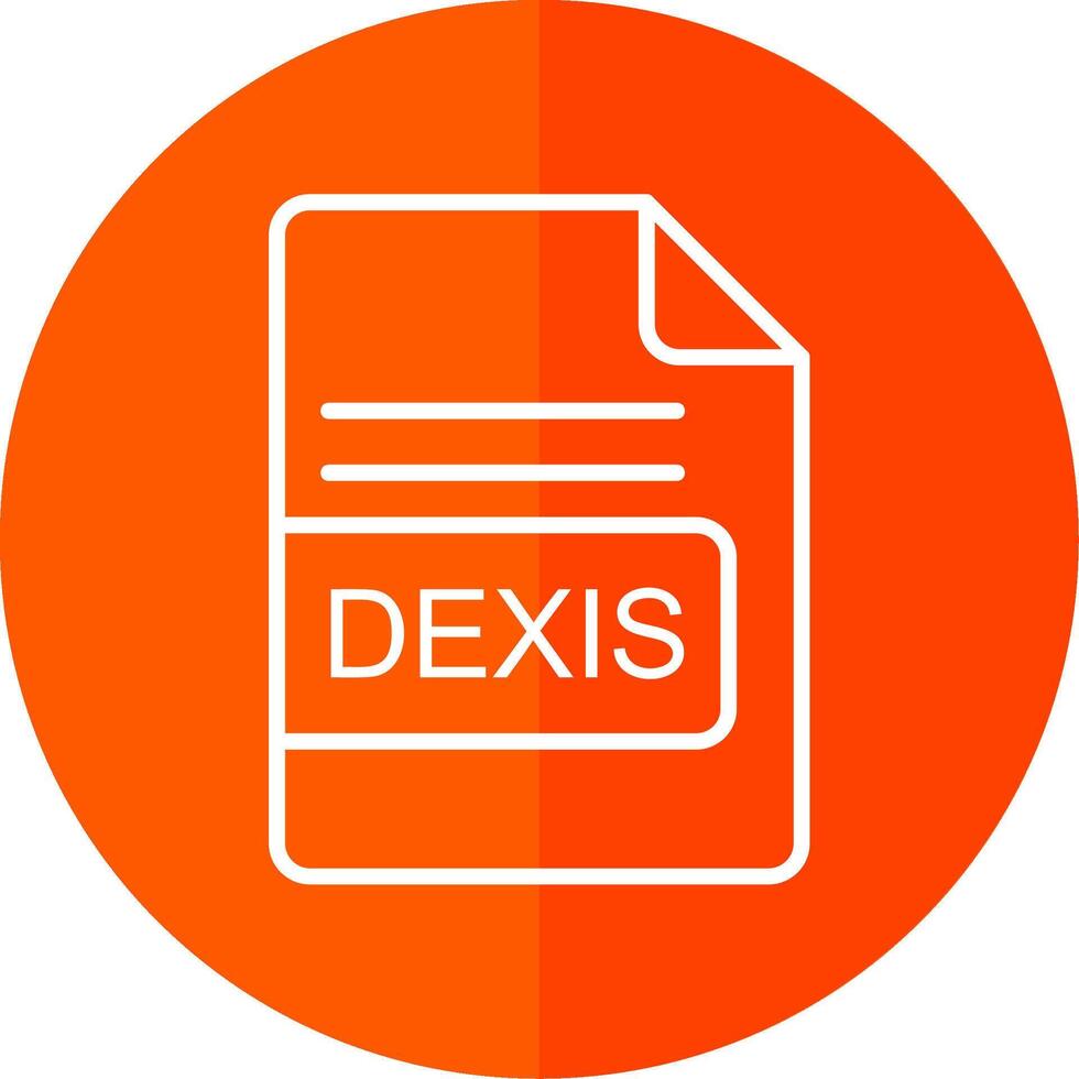 DEXIS File Format Line Yellow White Icon 44124759 Vector Art at Vecteezy