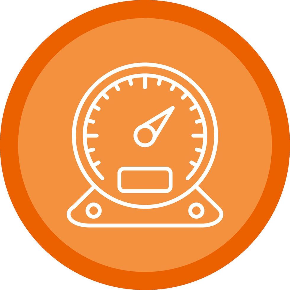 Gauge Line Multi Circle Icon vector