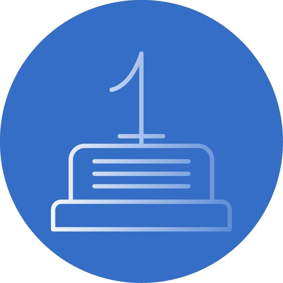 Number Flat Bubble Icon vector