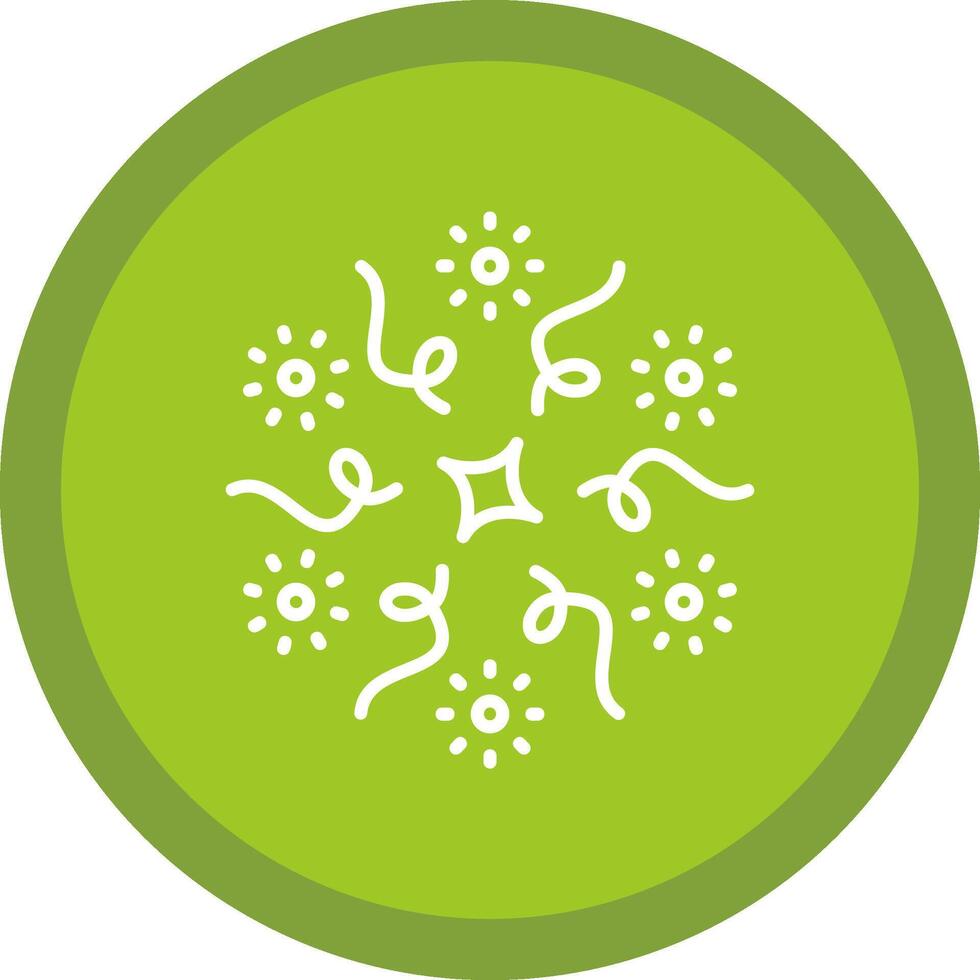 Firework Line Multi Circle Icon vector