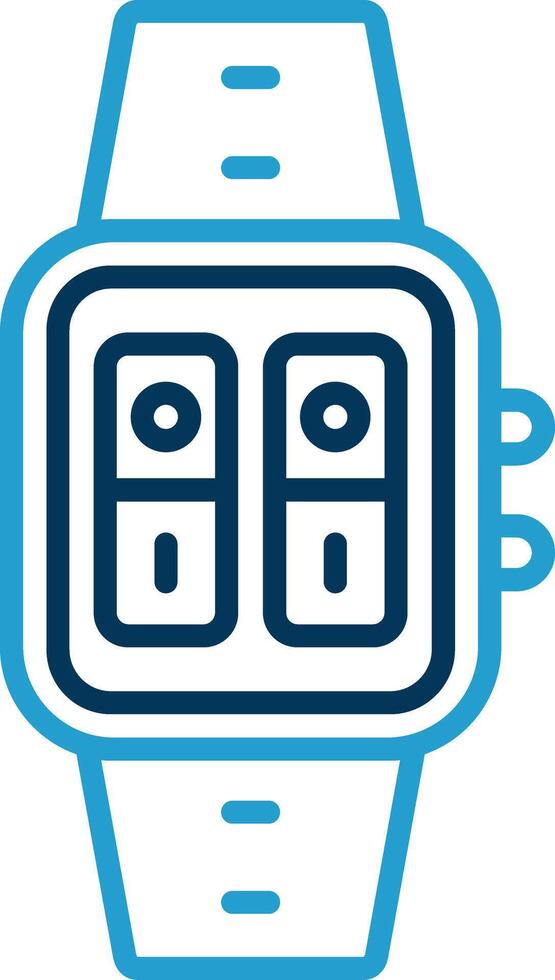 Switches Line Blue Two Color Icon vector