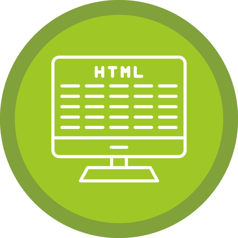 Web Development Line Multi Circle Icon vector