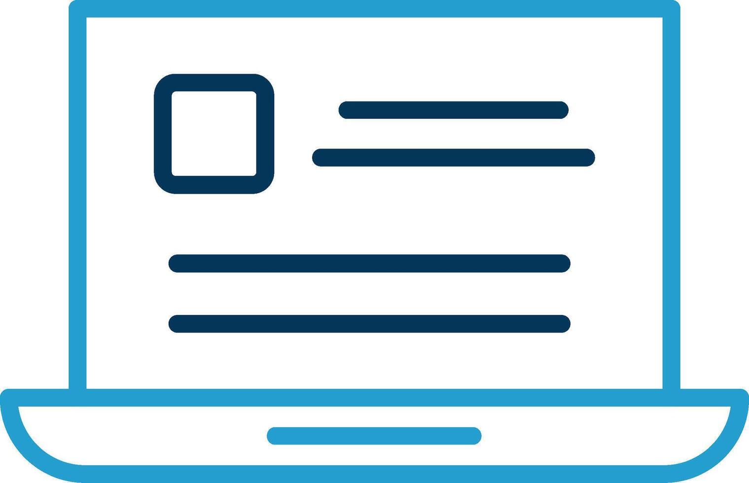 Seo And Web Line Blue Two Color Icon vector