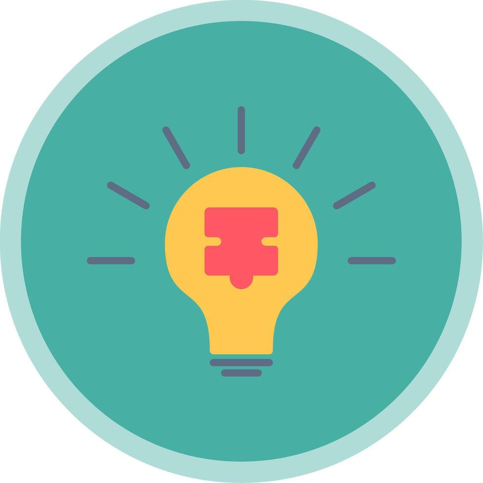 Solution Flat Multi Circle Icon vector