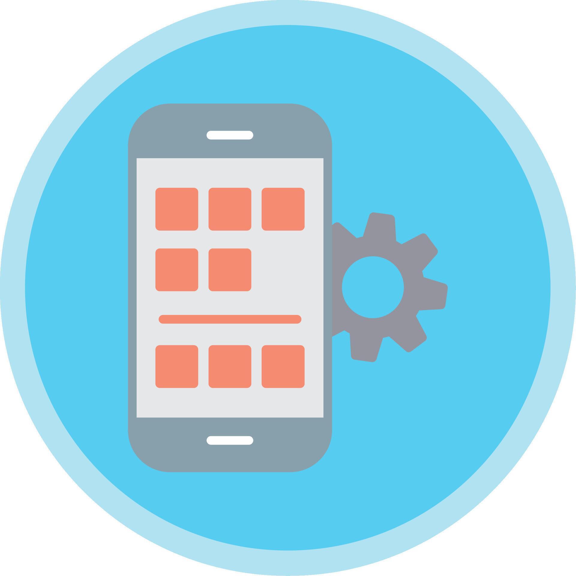 Application Development Flat Multi Circle Icon 44125650 Vector Art at ...
