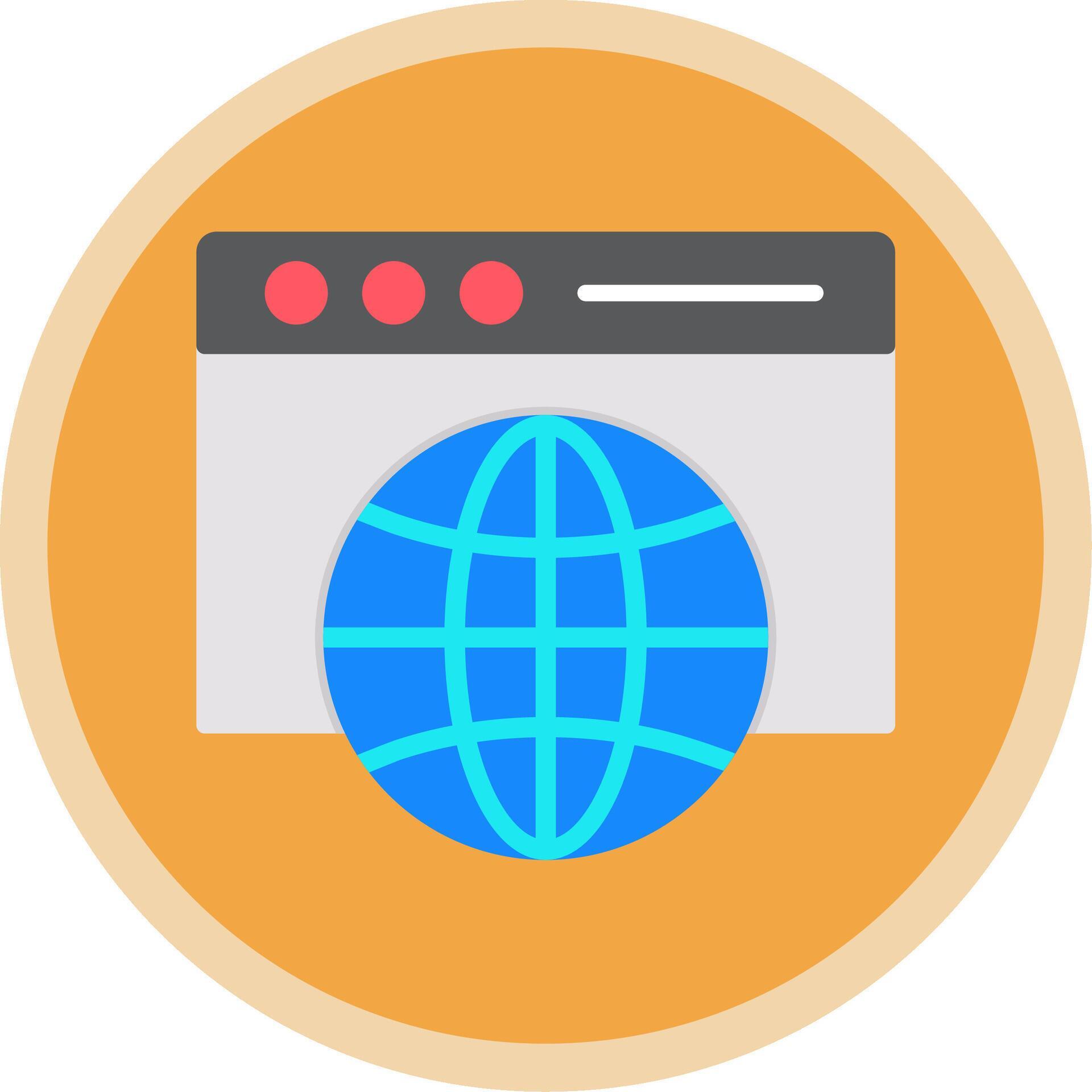 Web Browser Flat Multi Circle Icon 44125709 Vector Art at Vecteezy
