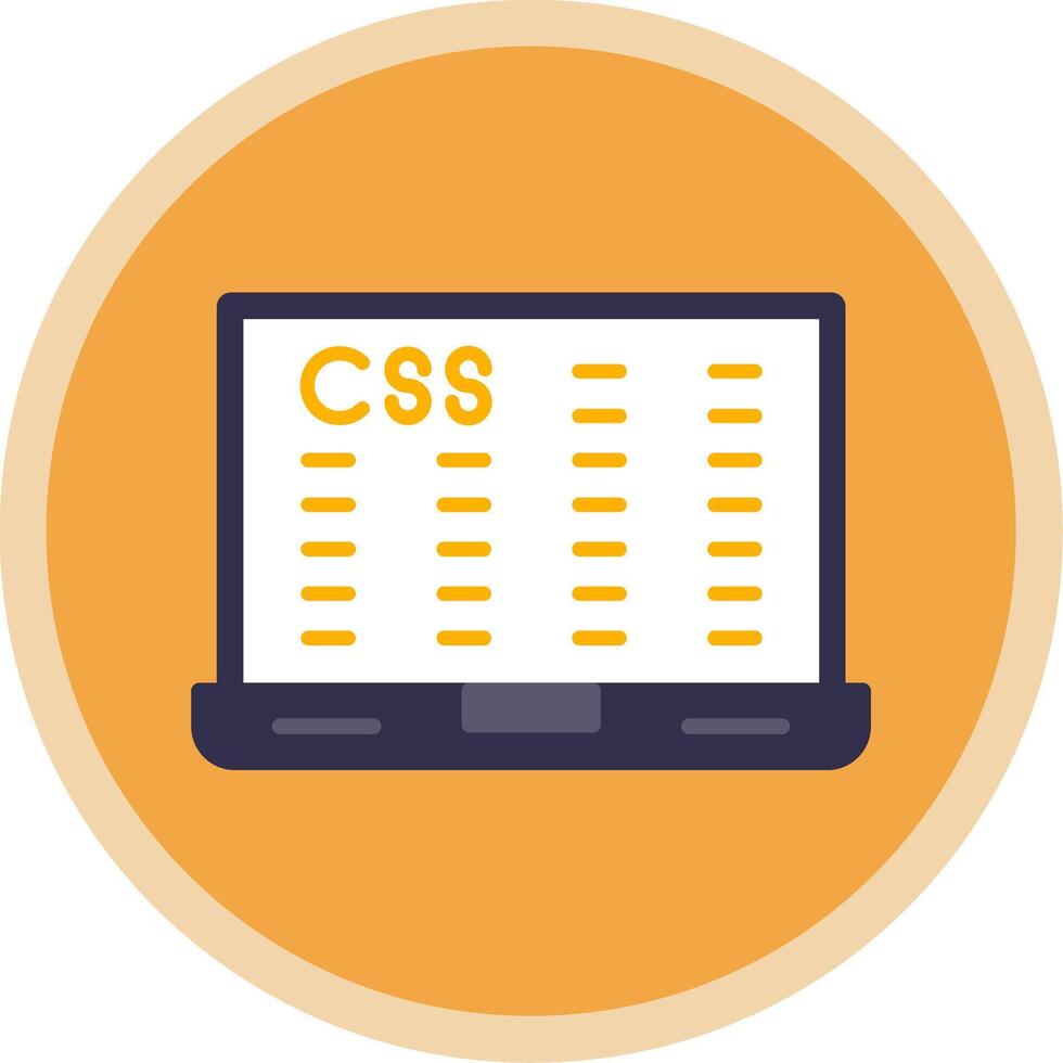 datos cifrado plano multi circulo icono vector