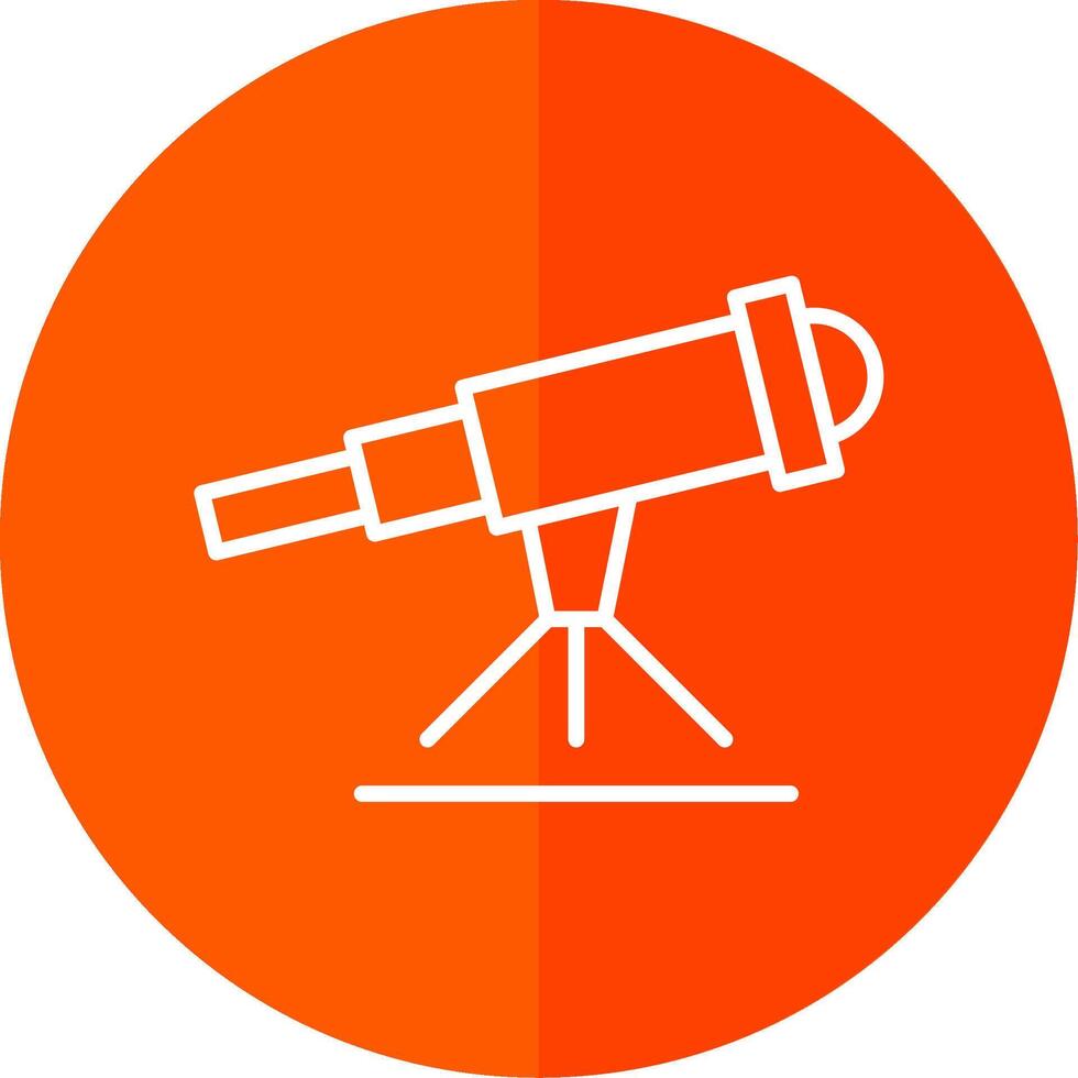 Stargazing Line Yellow White Icon vector