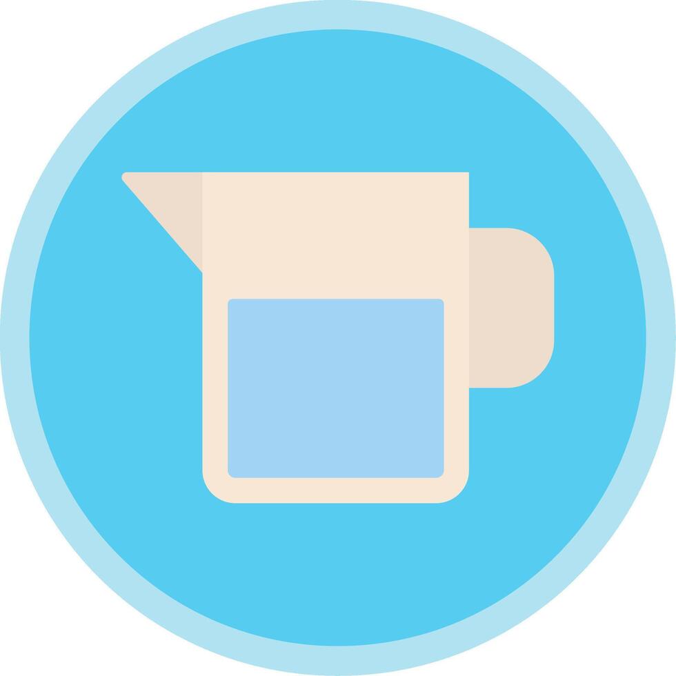 Water Jar Flat Multi Circle Icon vector