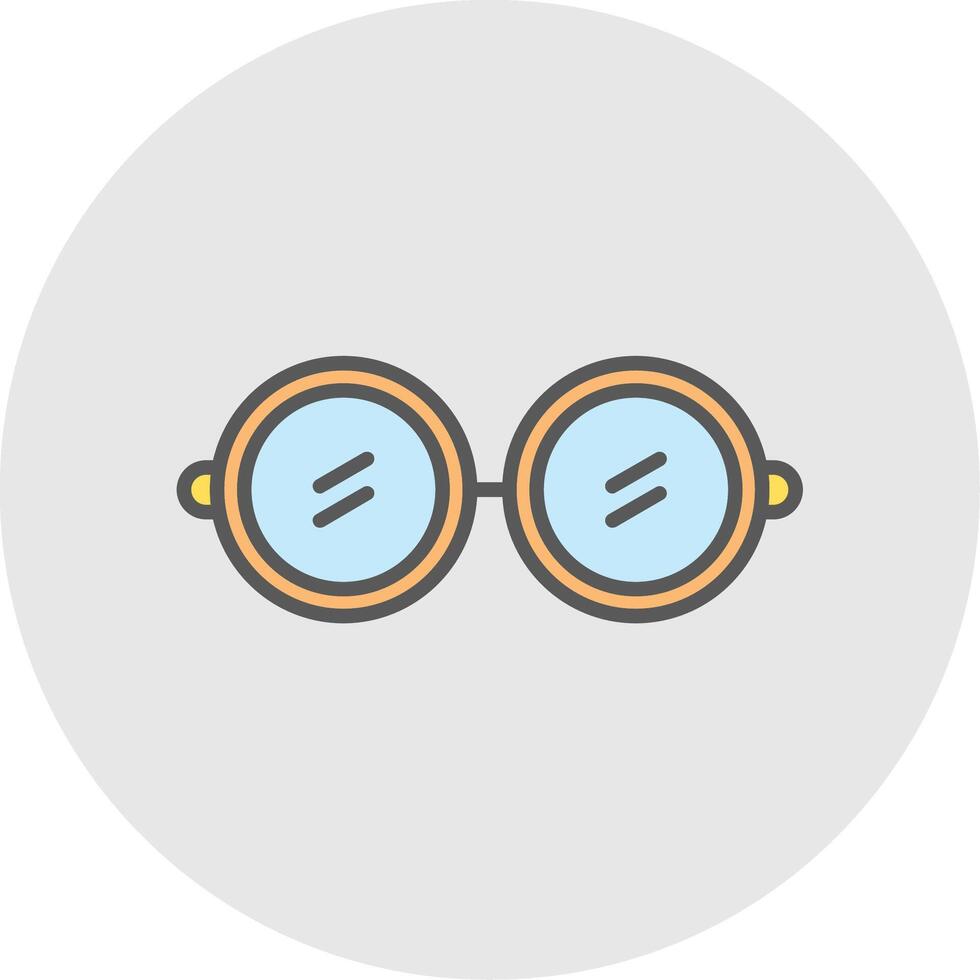 Sunglasses Line Filled Light Icon vector