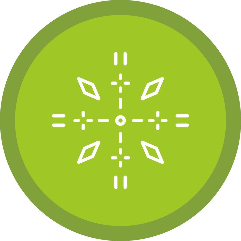 Firework Line Multi Circle Icon vector