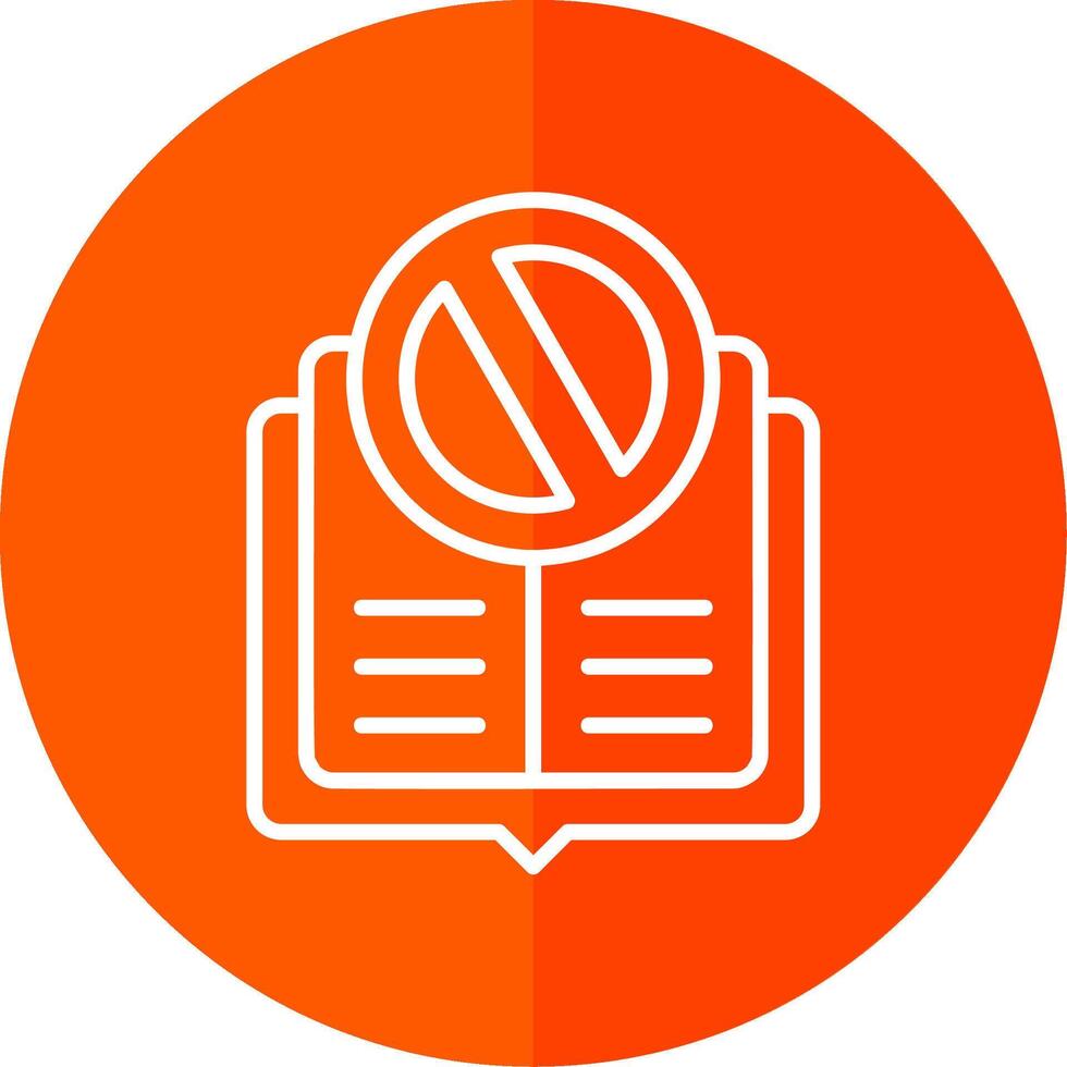 Rejected Line Yellow White Icon vector