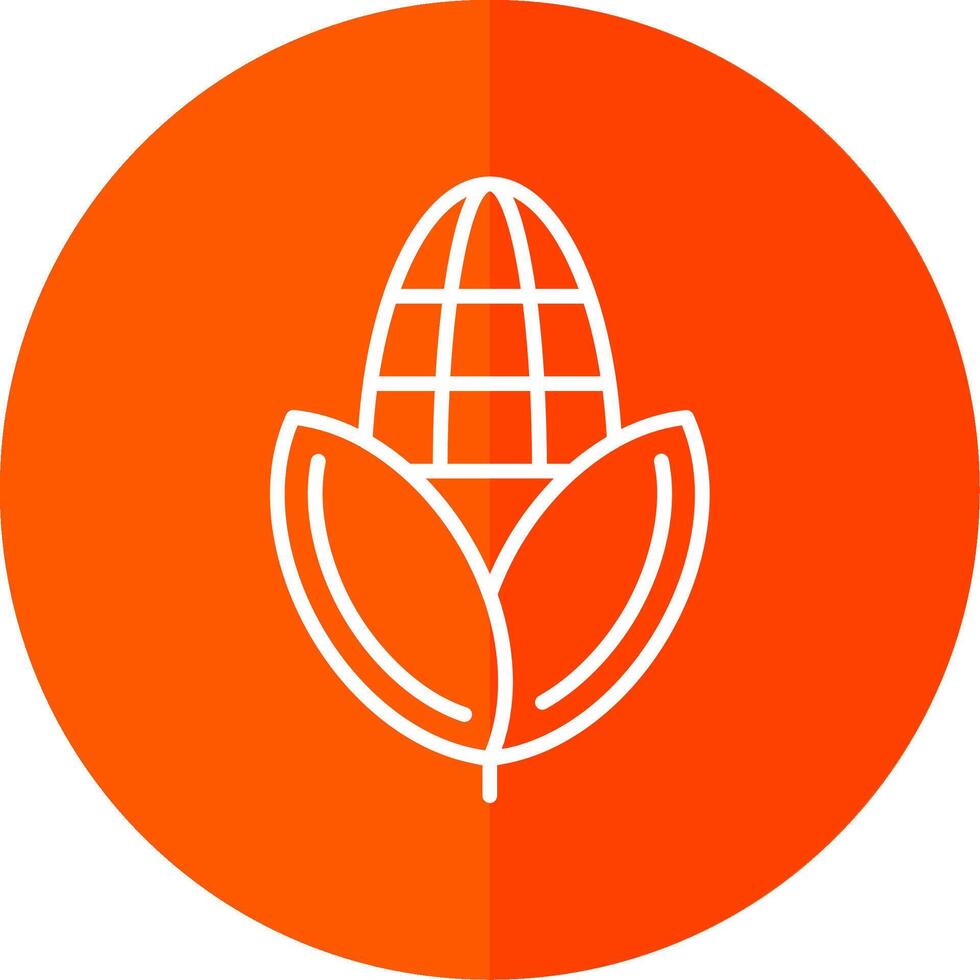 Corn Line Yellow White Icon vector