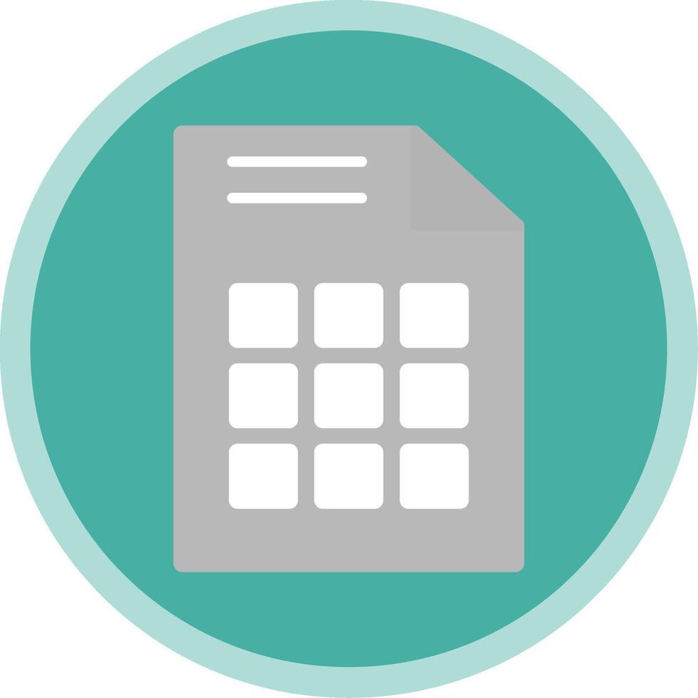 Grid Flat Multi Circle Icon vector