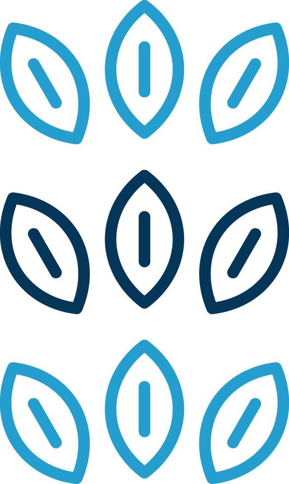Sesame Line Blue Two Color Icon vector
