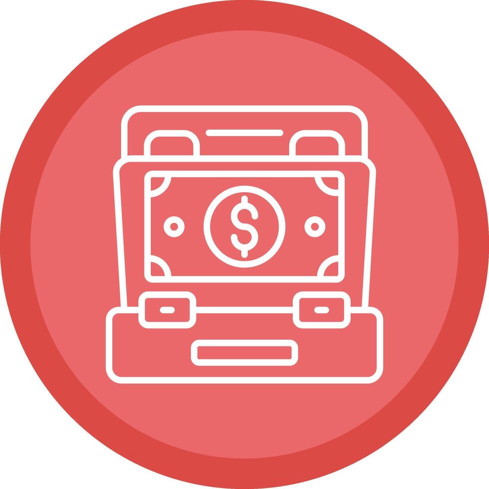 Portfolio Line Multi Circle Icon vector