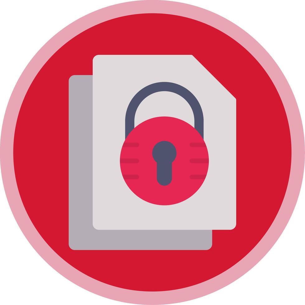Security File Lock Flat Multi Circle Icon 44126508 Vector Art at Vecteezy