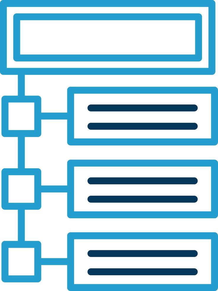 Program Line Blue Two Color Icon vector