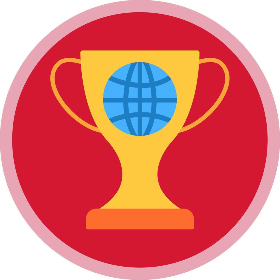 World Flat Multi Circle Icon vector