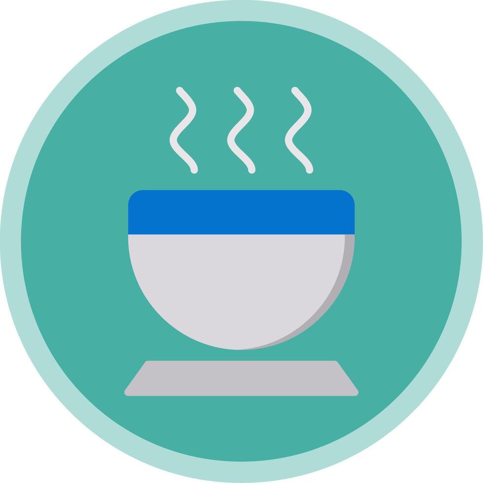 Bowl Flat Multi Circle Icon vector