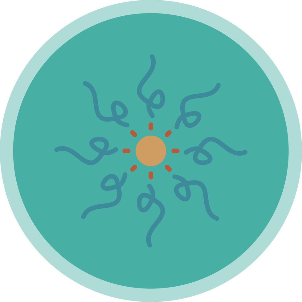 Firework Flat Multi Circle Icon vector