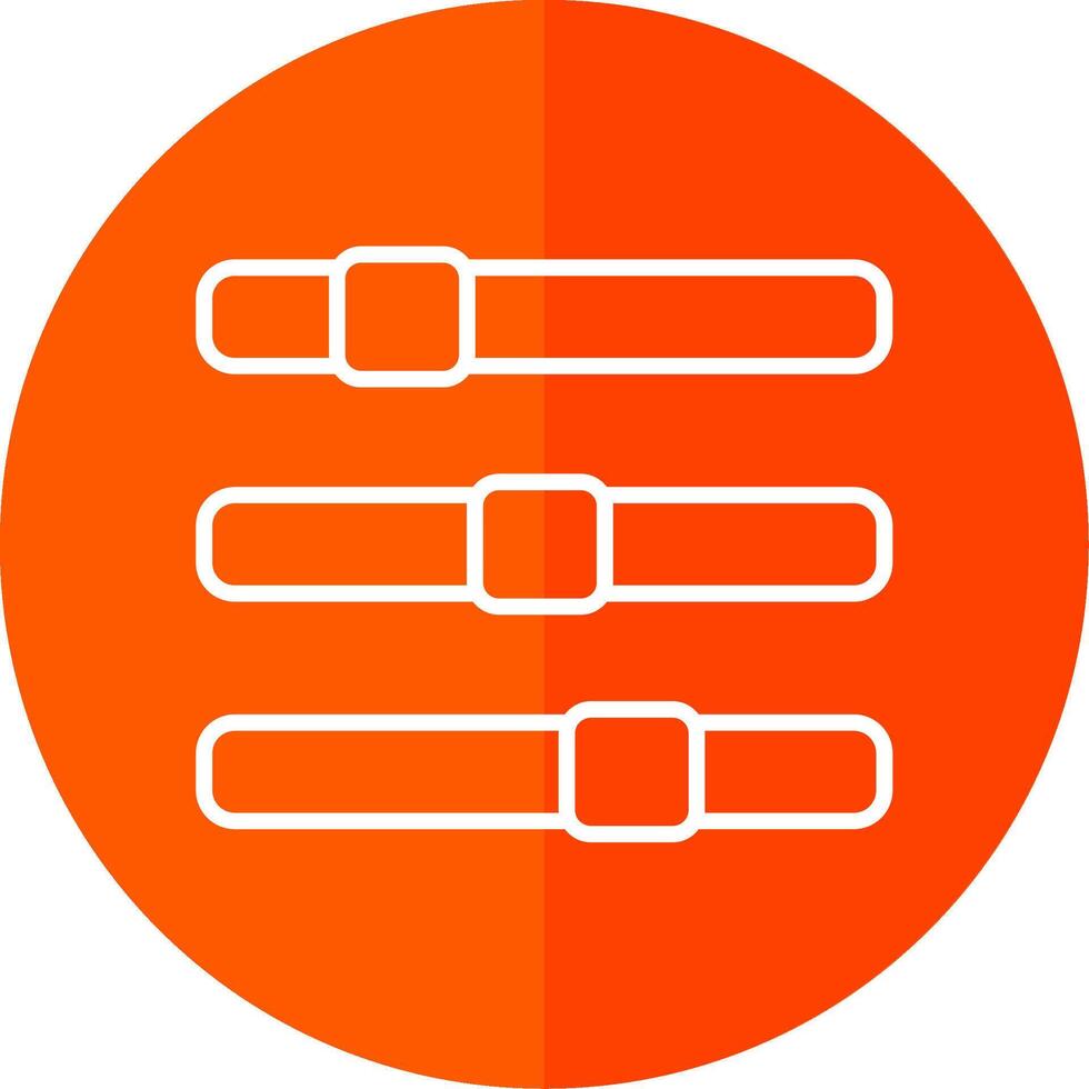 Progress Bar Line Yellow White Icon vector