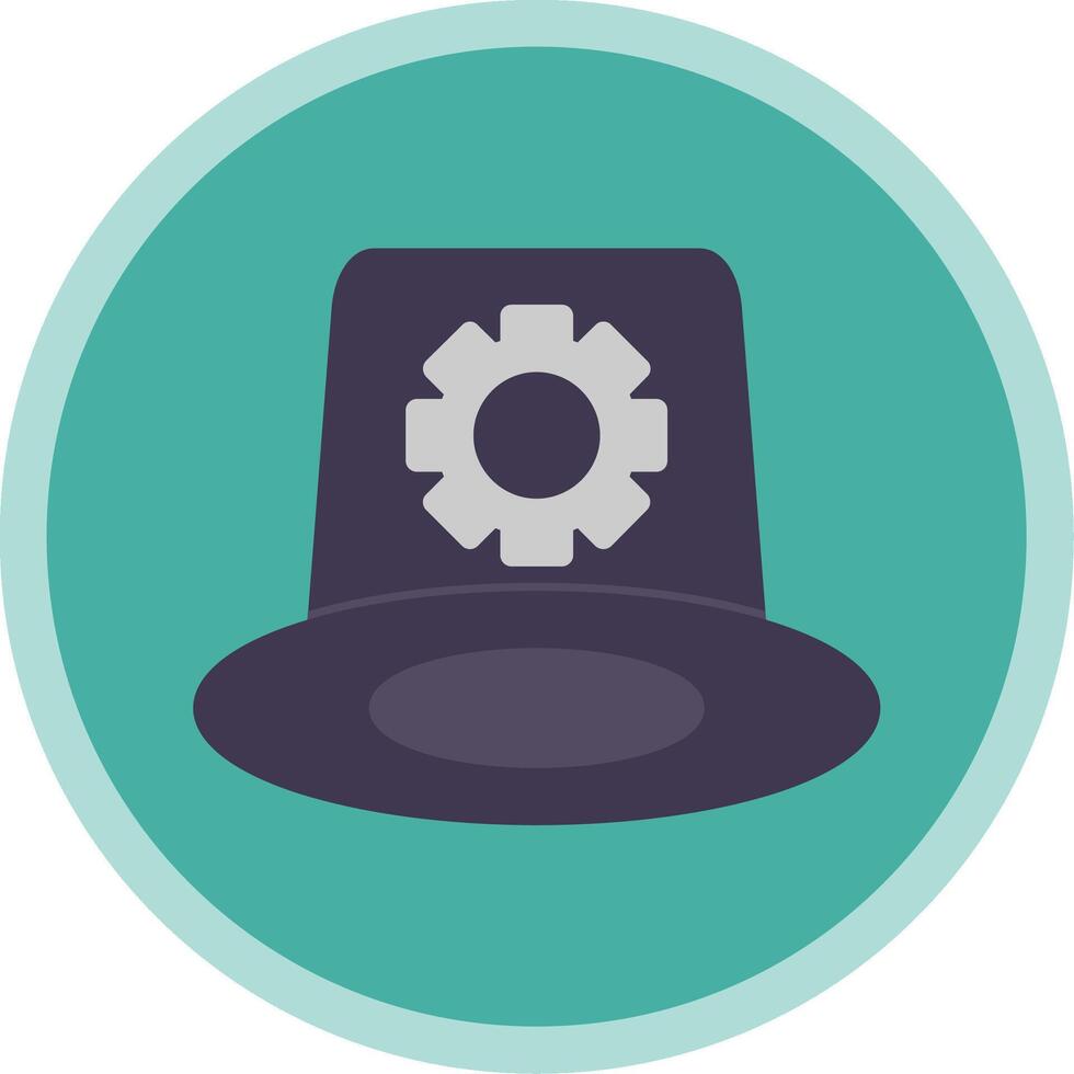 Whitehat Flat Multi Circle Icon vector