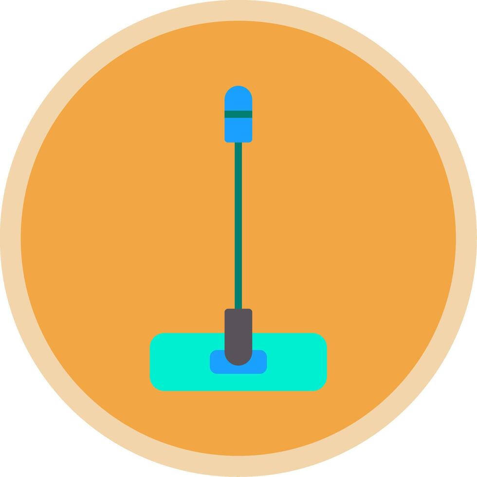 Mop Flat Multi Circle Icon vector