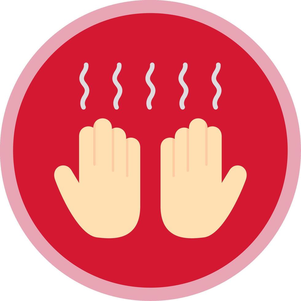 Hand Dryer Flat Multi Circle Icon vector