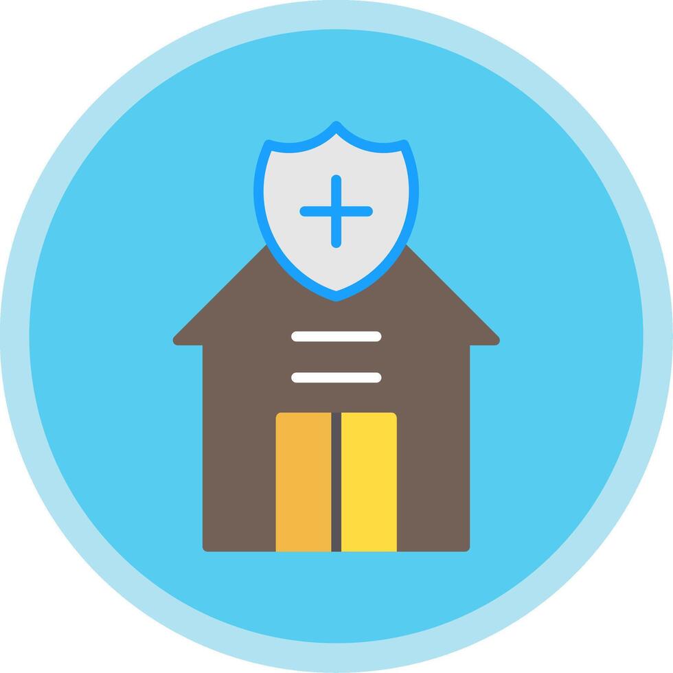 House Flat Multi Circle Icon vector