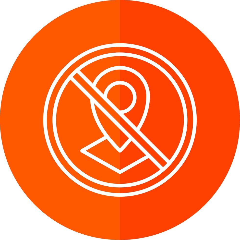 Prohibited Sign Line Yellow White Icon vector