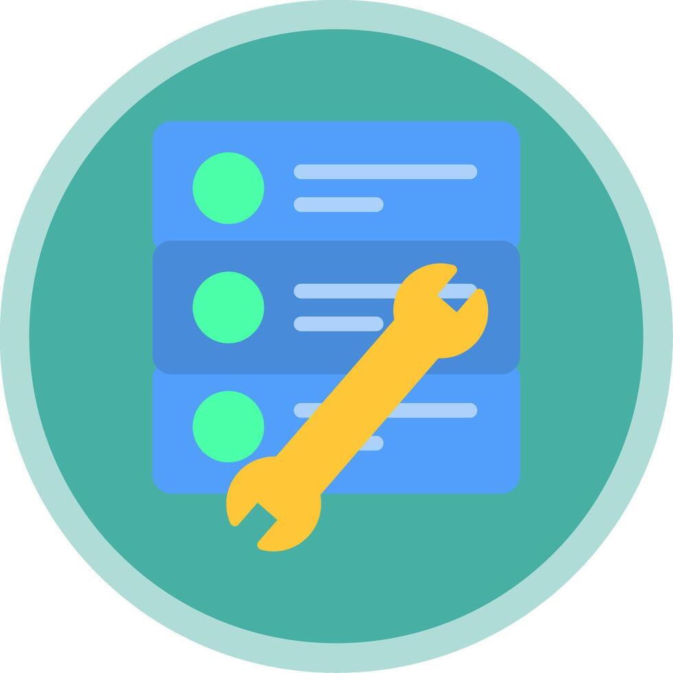 Repair Tool Flat Multi Circle Icon vector