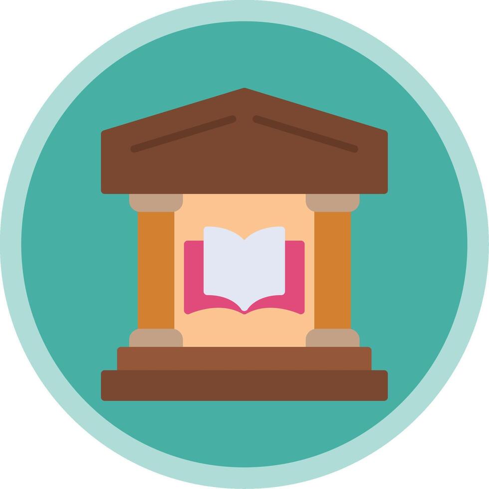 Library Flat Multi Circle Icon vector