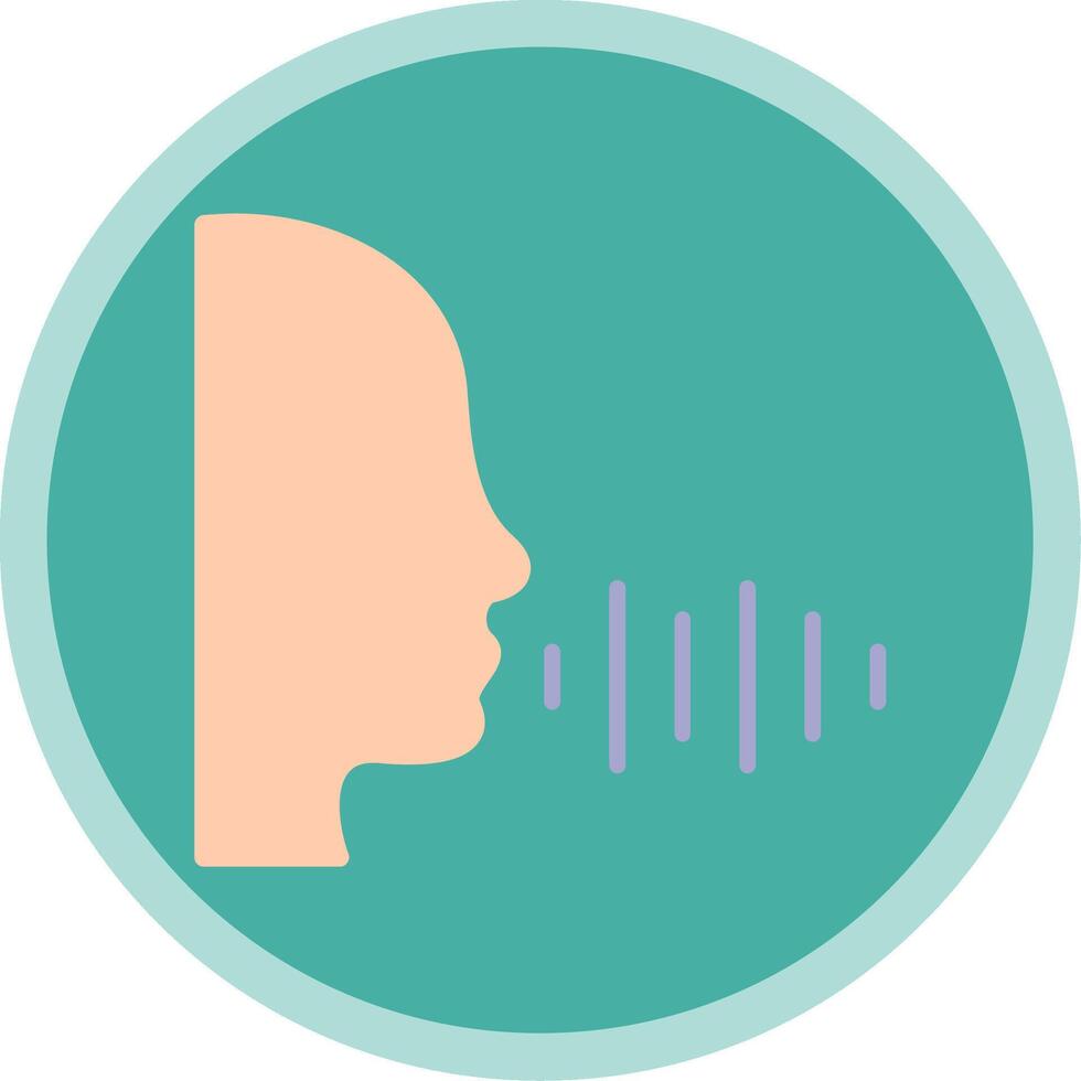 Voice Recording Flat Multi Circle Icon vector