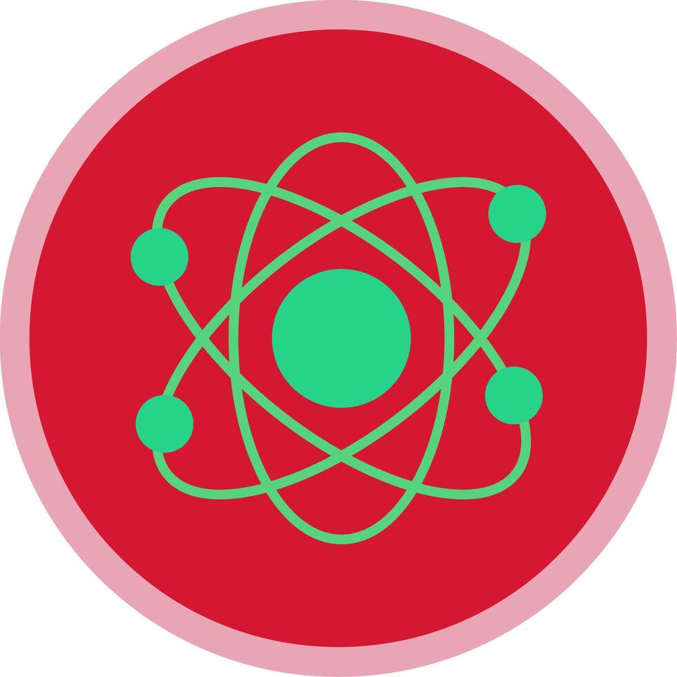 Atomic Flat Multi Circle Icon vector