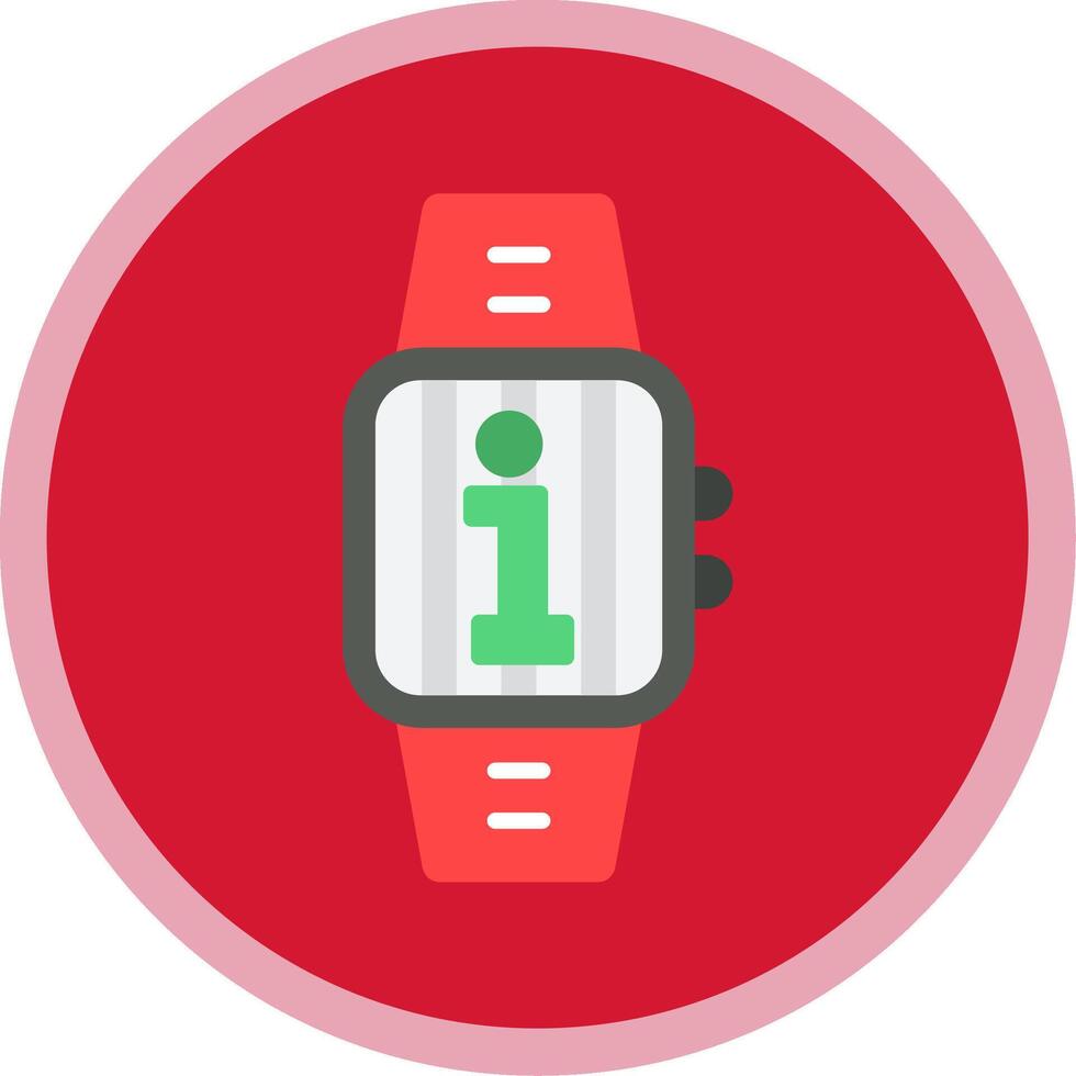 Information Flat Multi Circle Icon vector
