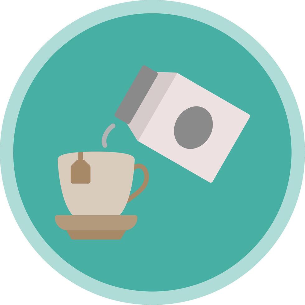 Pour Milk Flat Multi Circle Icon vector