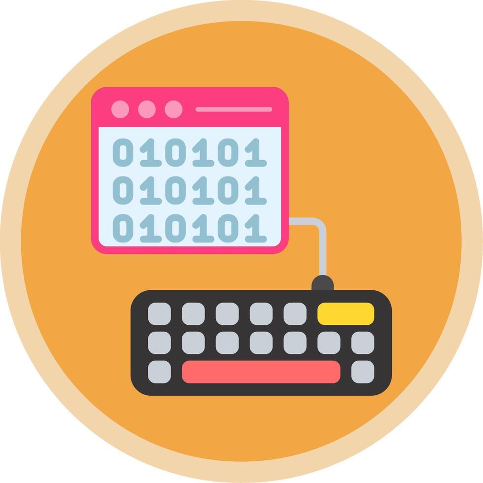 Browser Flat Multi Circle Icon vector