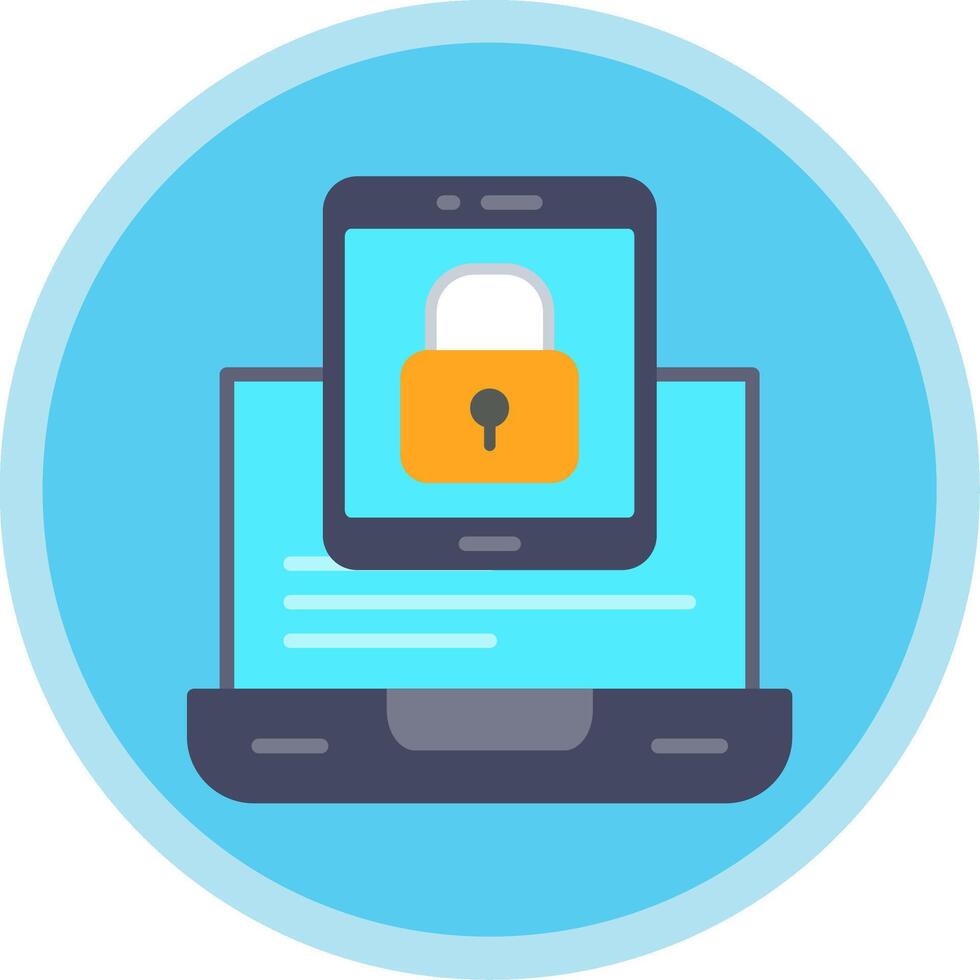 Devices Flat Multi Circle Icon vector