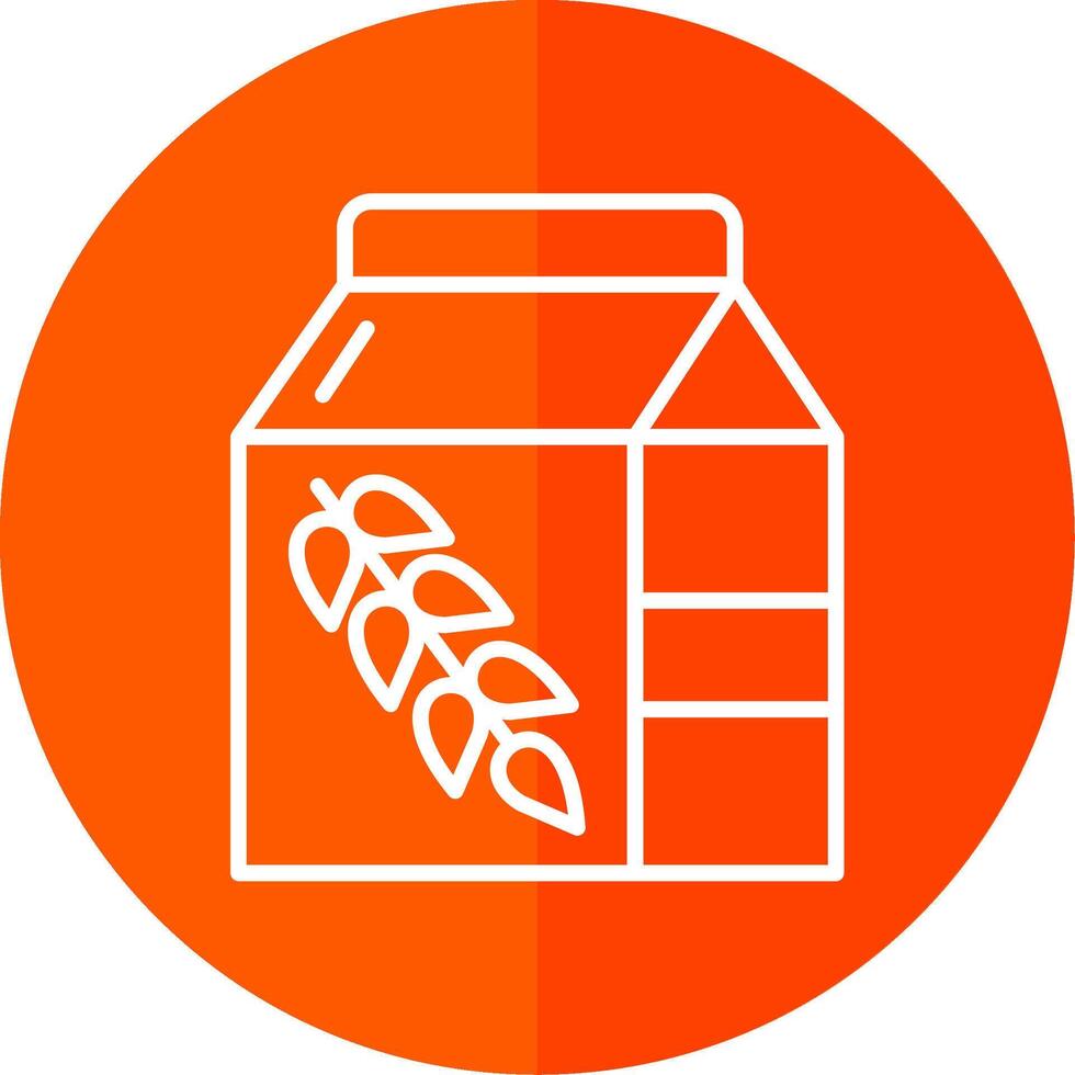 Flour Line Yellow White Icon vector