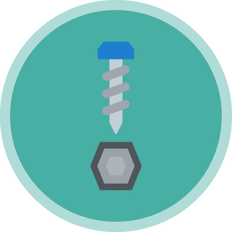 Ironware Flat Multi Circle Icon vector