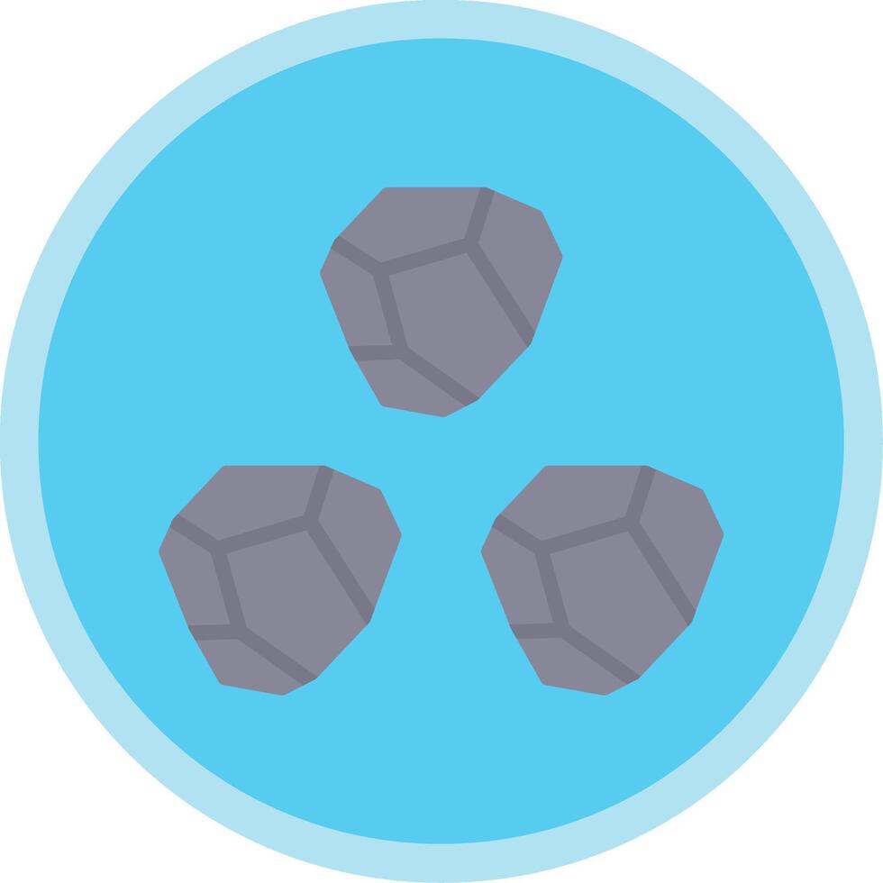 Boulder Flat Multi Circle Icon vector
