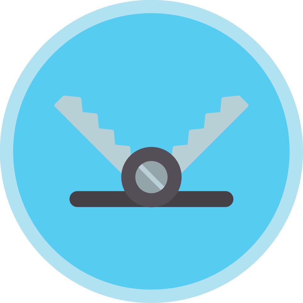 Trap Flat Multi Circle Icon vector